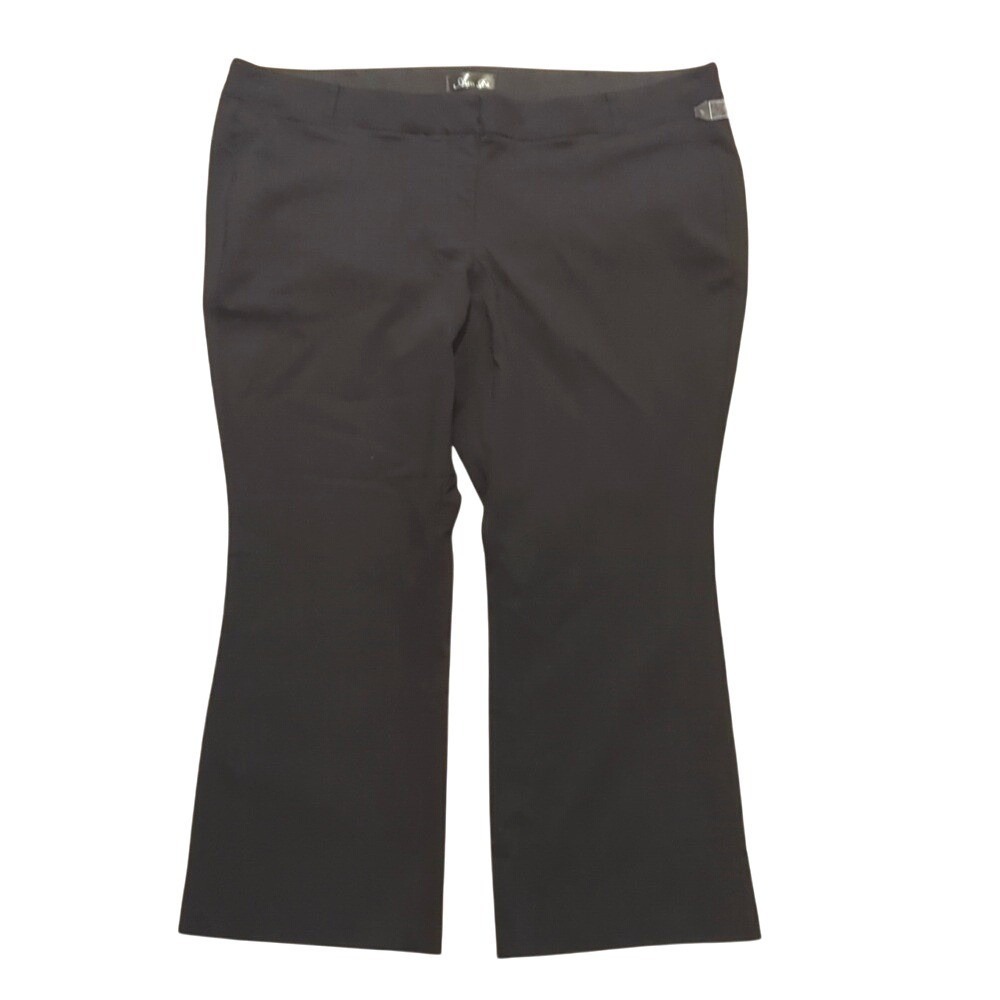 Alexa Rae NWT Plus 28w 4X Short Black Dress pants Stretchy elastic waist comfy